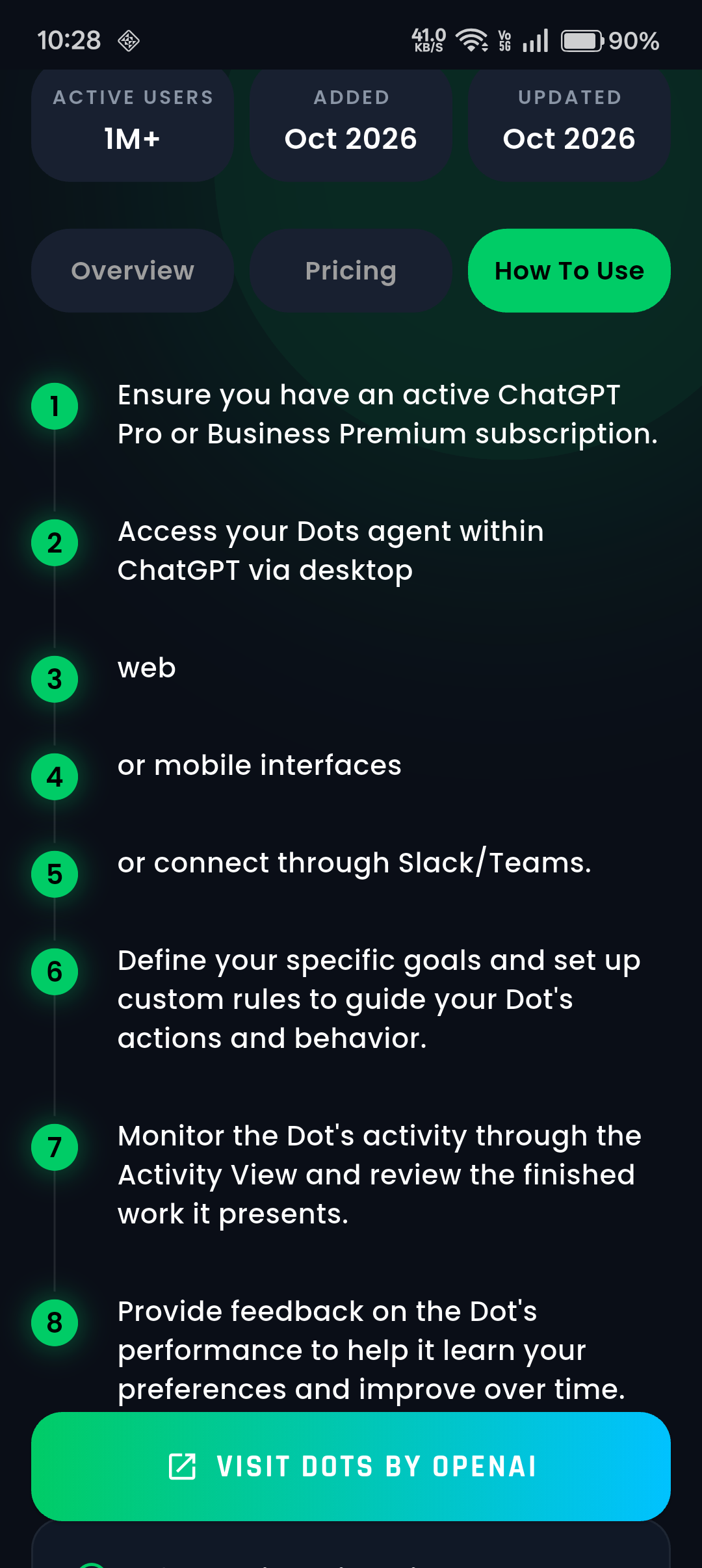 How-To-Use Guides Screen